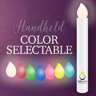 cover 25 LED Flameless Vigil Candles Neon, Color Changing, 6